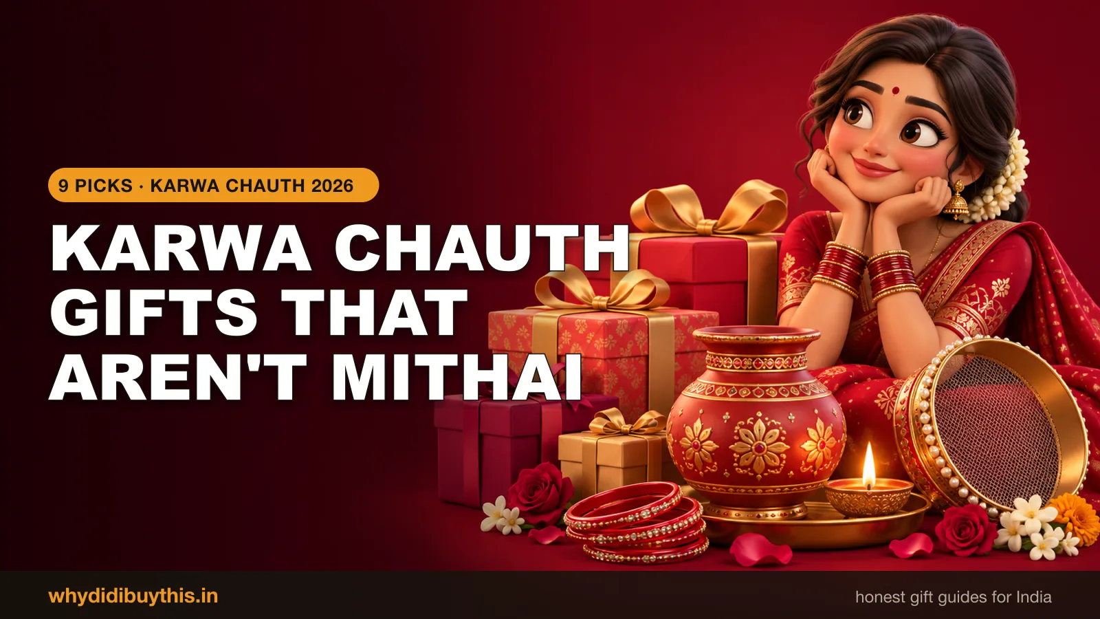 9 Karwa Chauth Gifts That Are Not Mithai (2026)