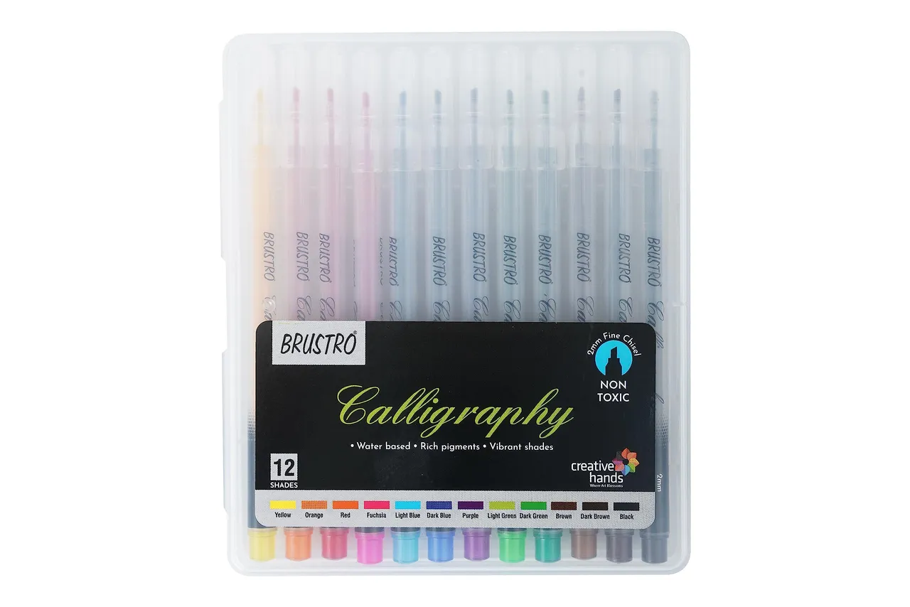 Brustro 12-Colour Calligraphy Pens