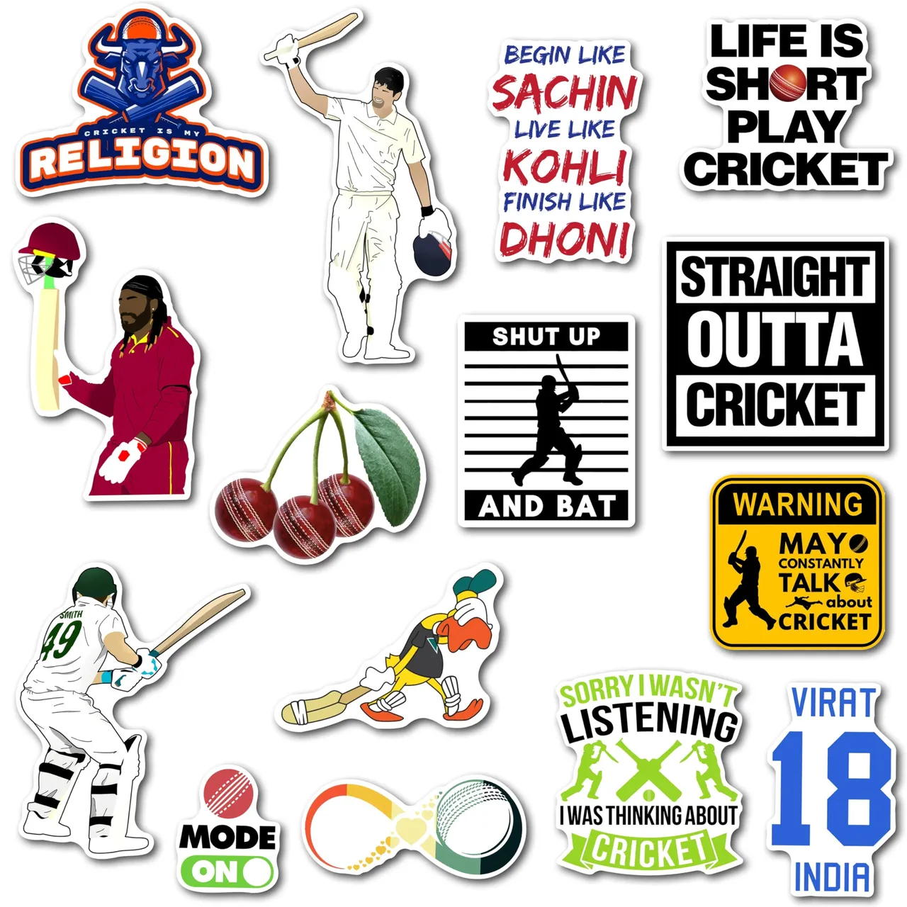 Cricket One-Liner Magnets