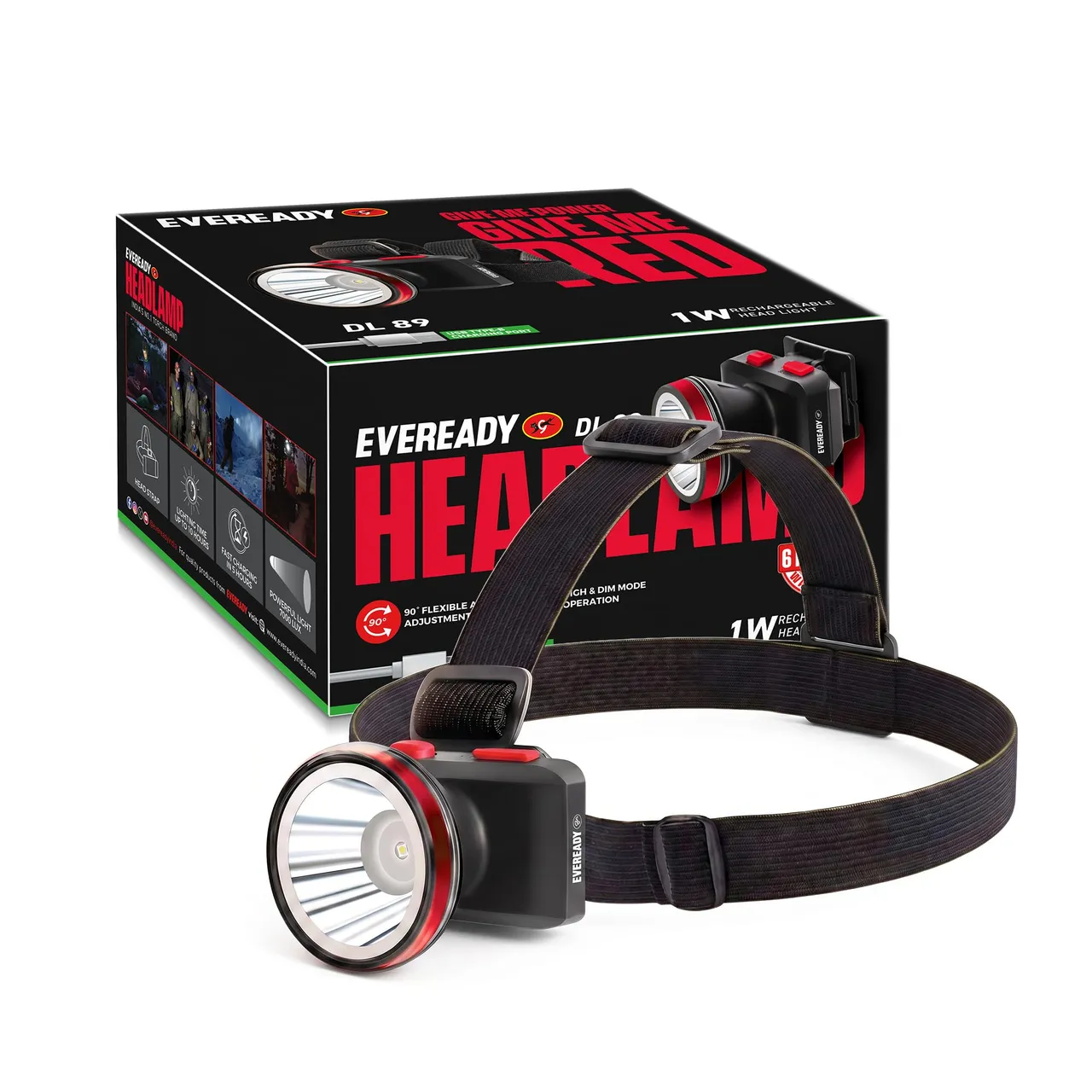 Eveready Rechargeable Headlamp