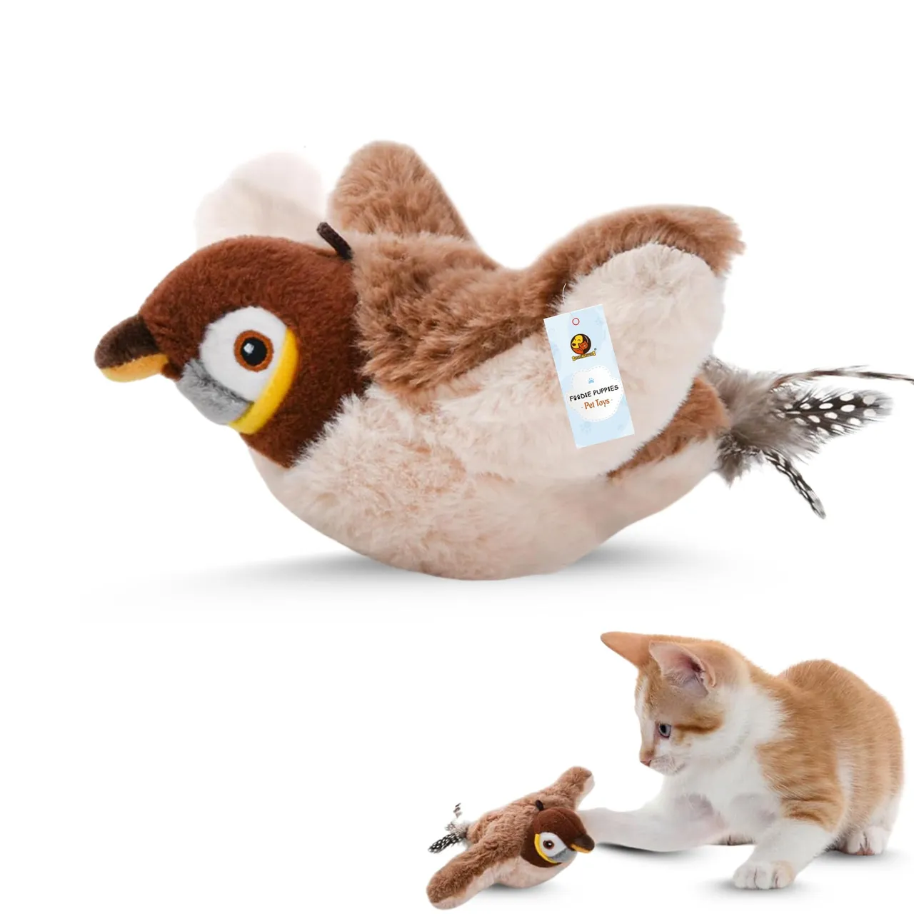 Flapping Sparrow Cat Toy
