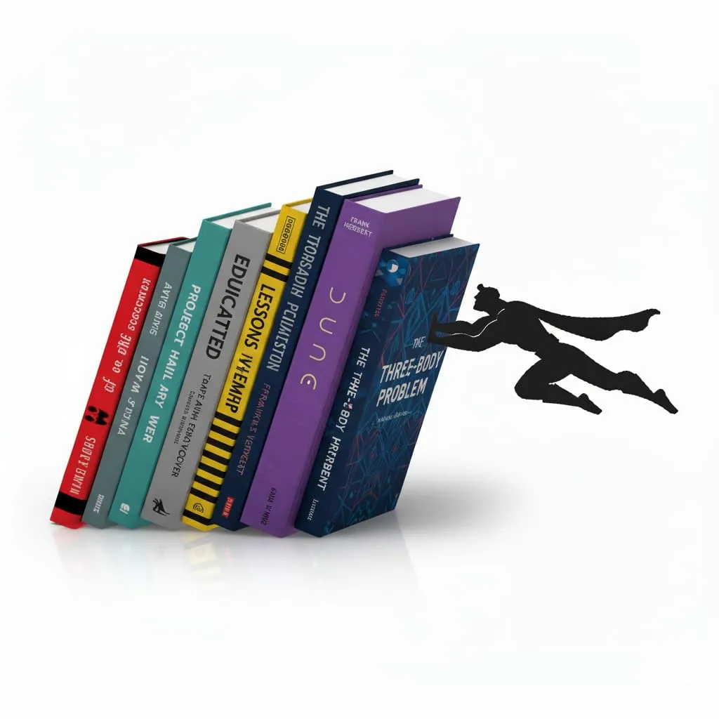 Flying Superhero Bookend