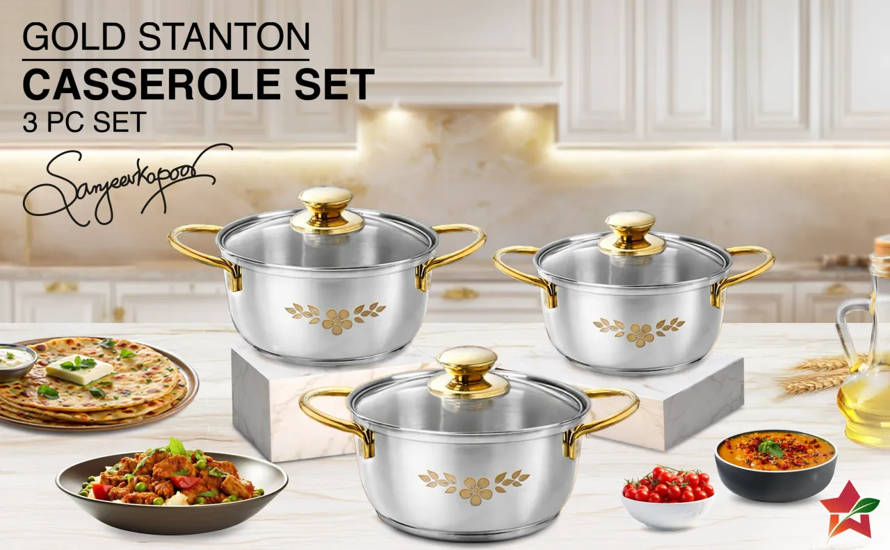 Gold Stanton Casserole Set