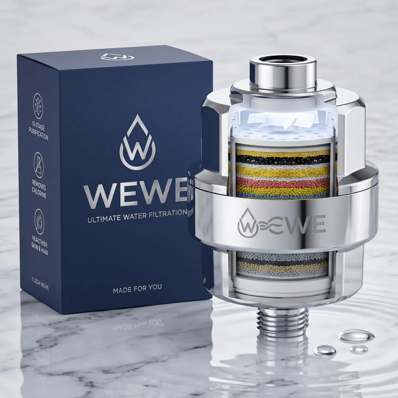Hard-Water Shower Filter