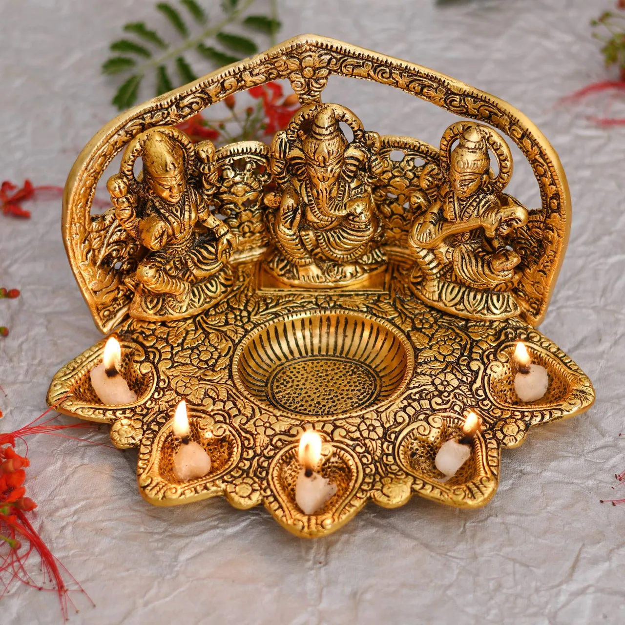 Lakshmi Ganesh Idol Lamp