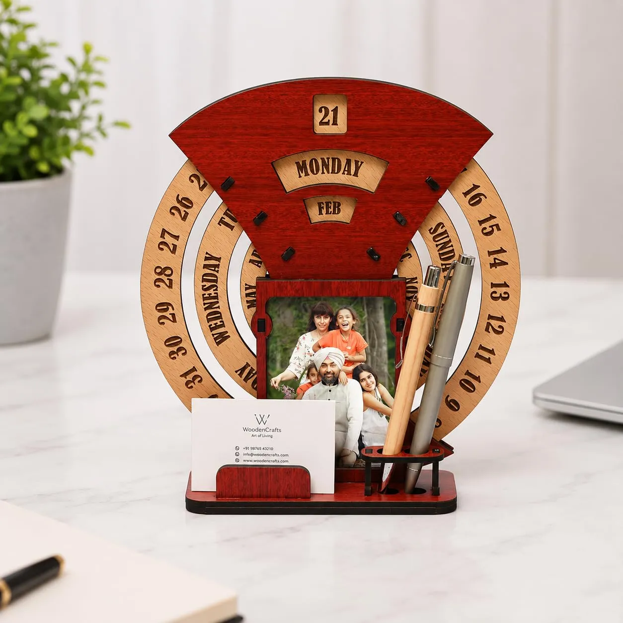Lifetime Wooden Desk Calendar