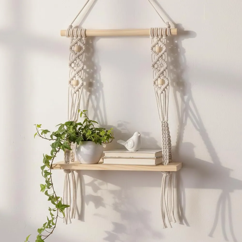 Macrame Hanging Shelf