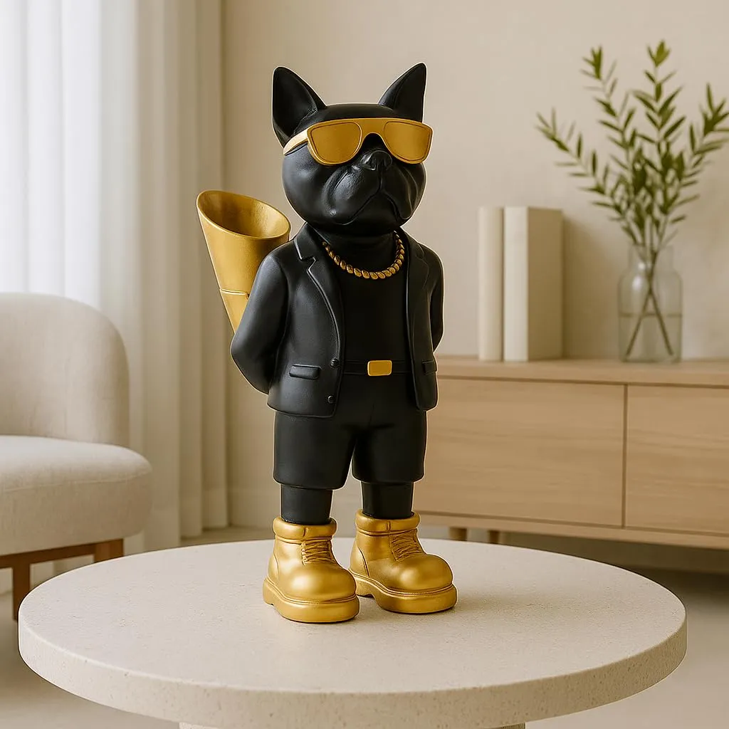 Mob Boss Cat Statue