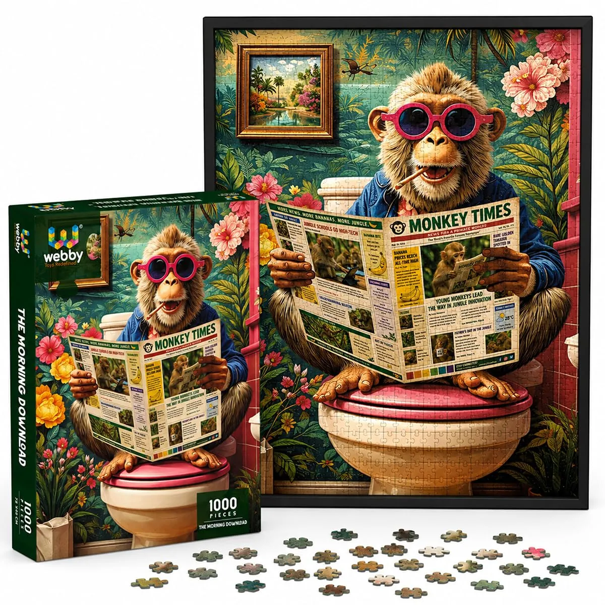 Monkey Times 1000-Piece Jigsaw