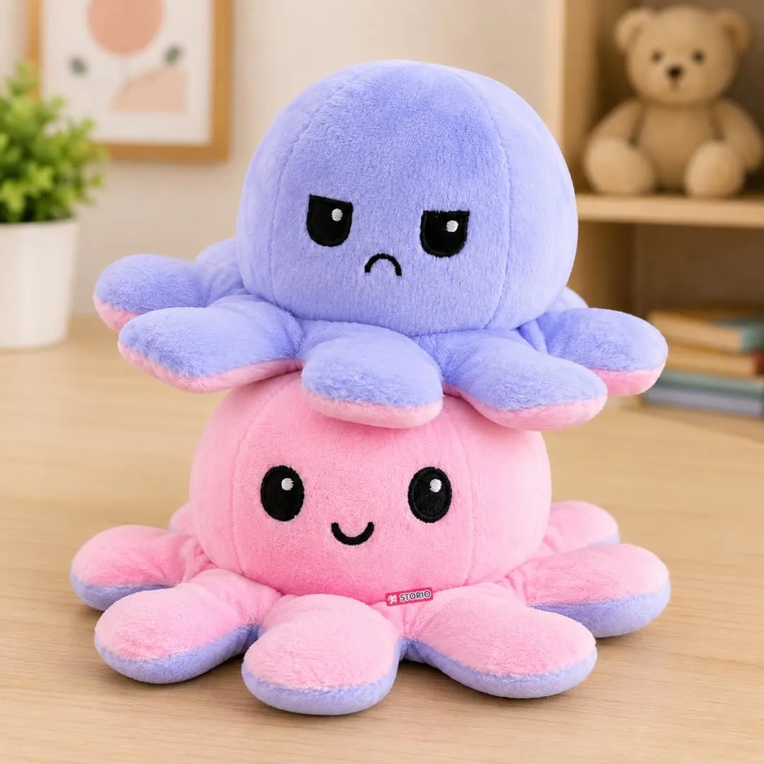 Mood-Flip Octopus Plushie