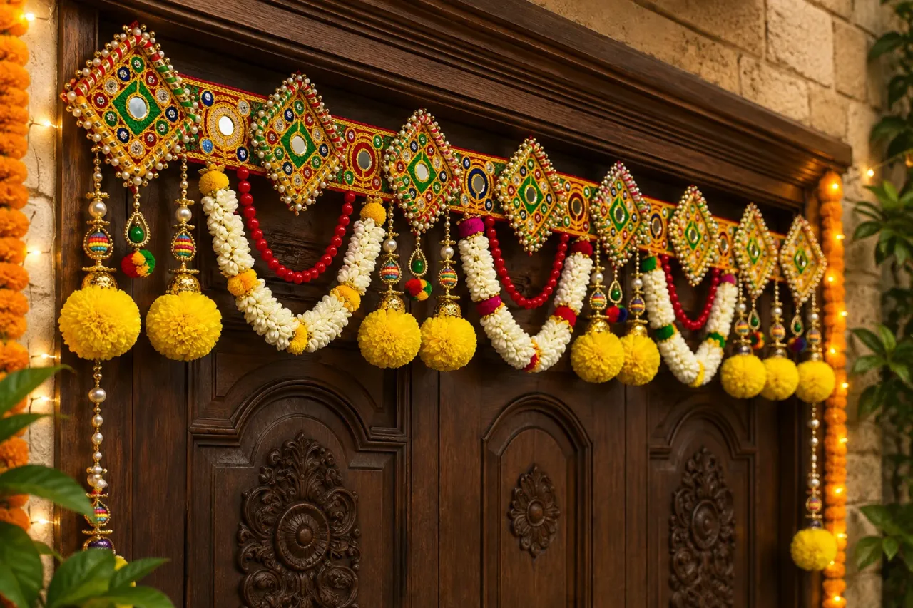 Pearl Jhula Door Toran