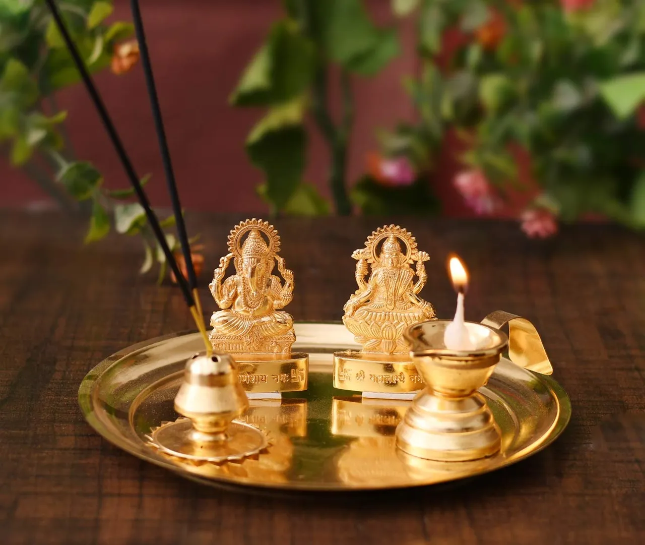 Pooja Thali With Idol