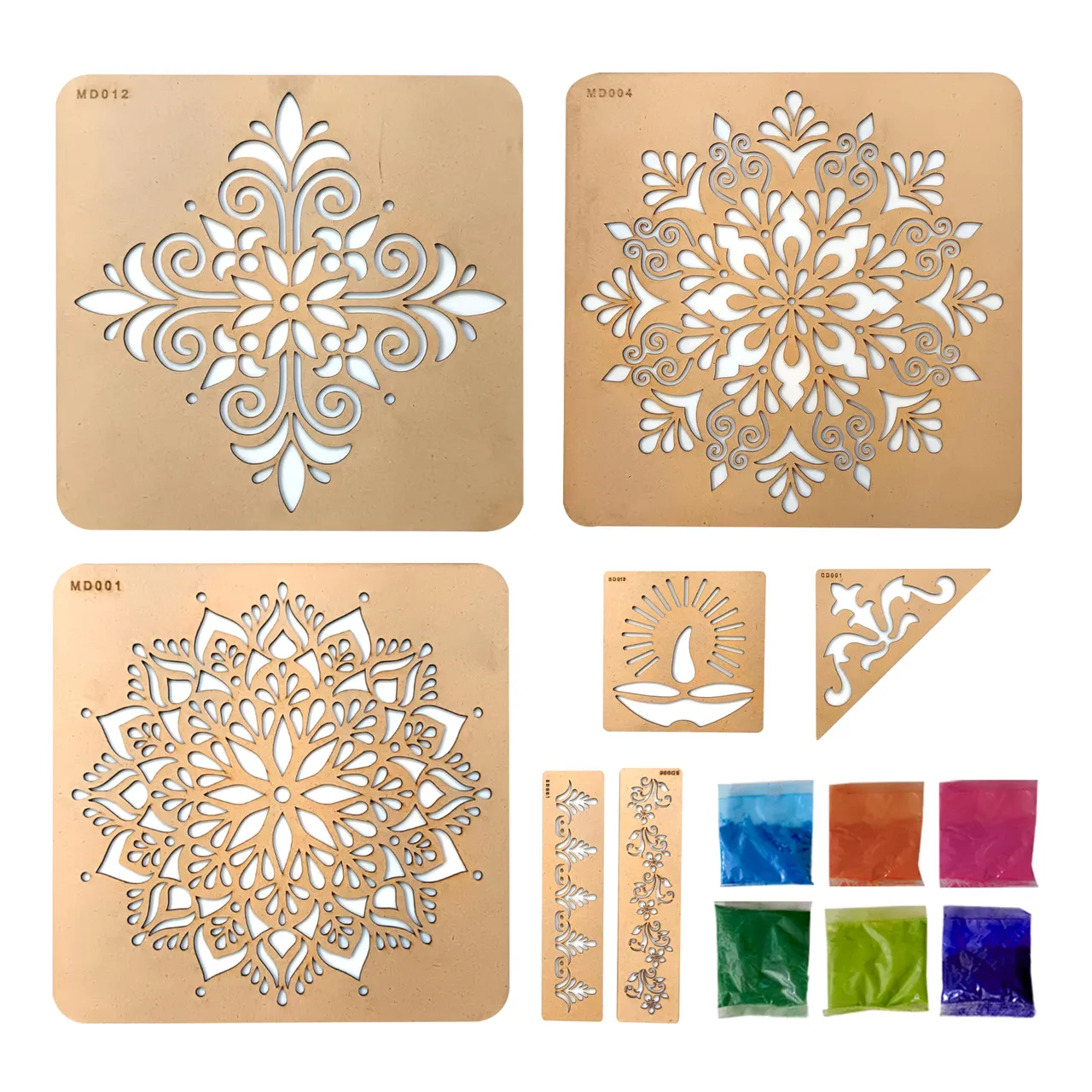 Reusable Rangoli Stencils