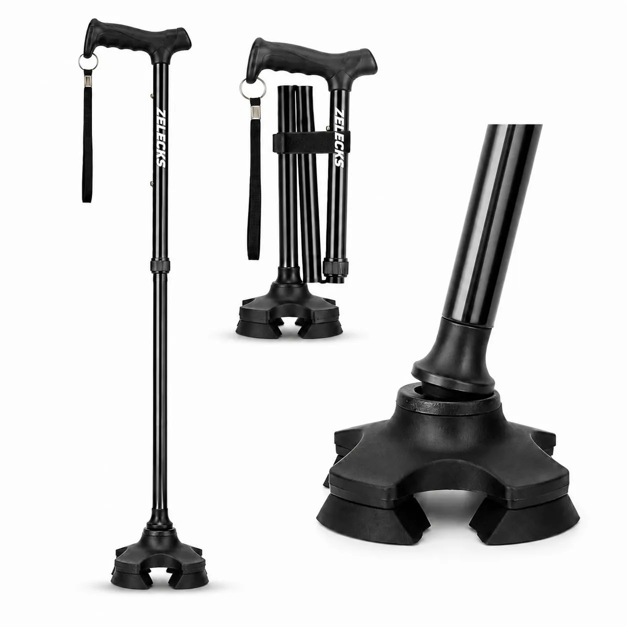 Self-Standing Folding Cane