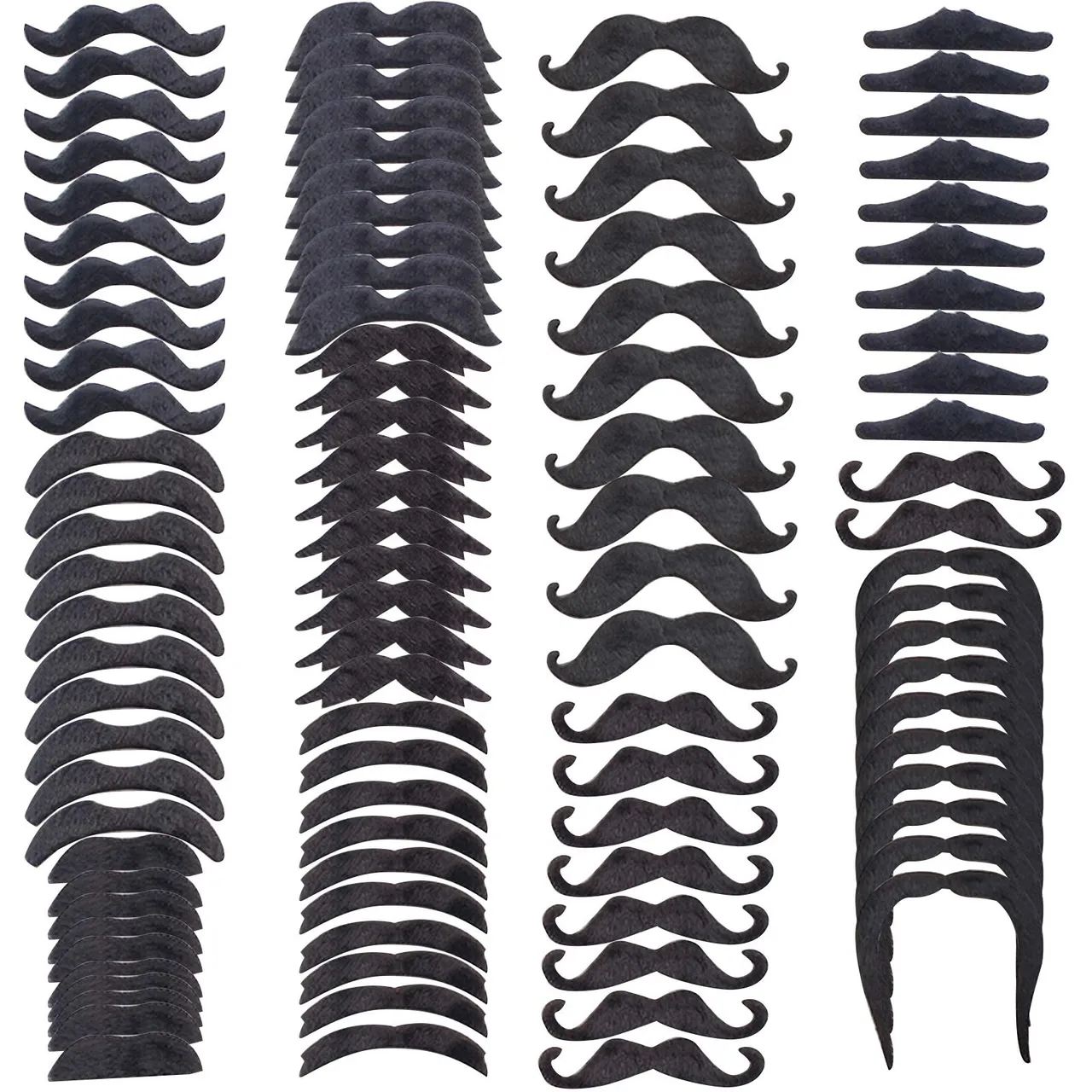 Sixty Stick-On Moustaches