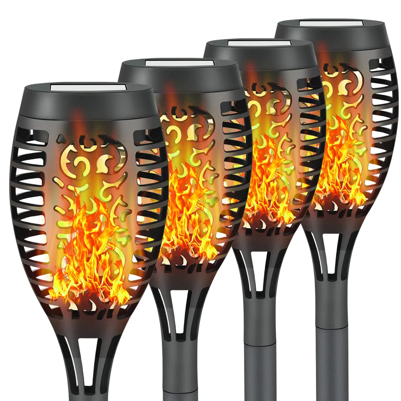 Solar Flame Torches, Four