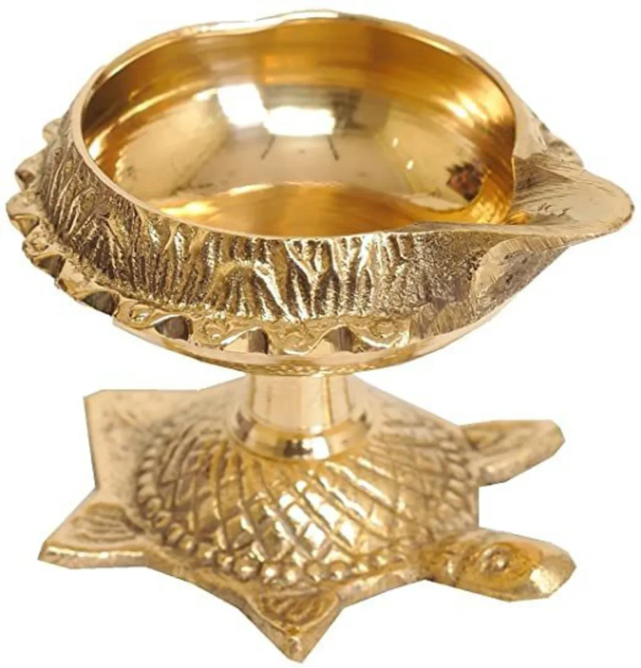Turtle Brass Diya