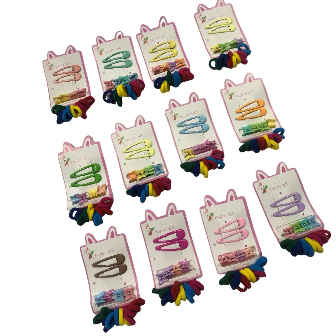 Twelve Kanjak Hair-Clip Sets