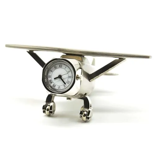 Vintage Aeroplane Desk Clock