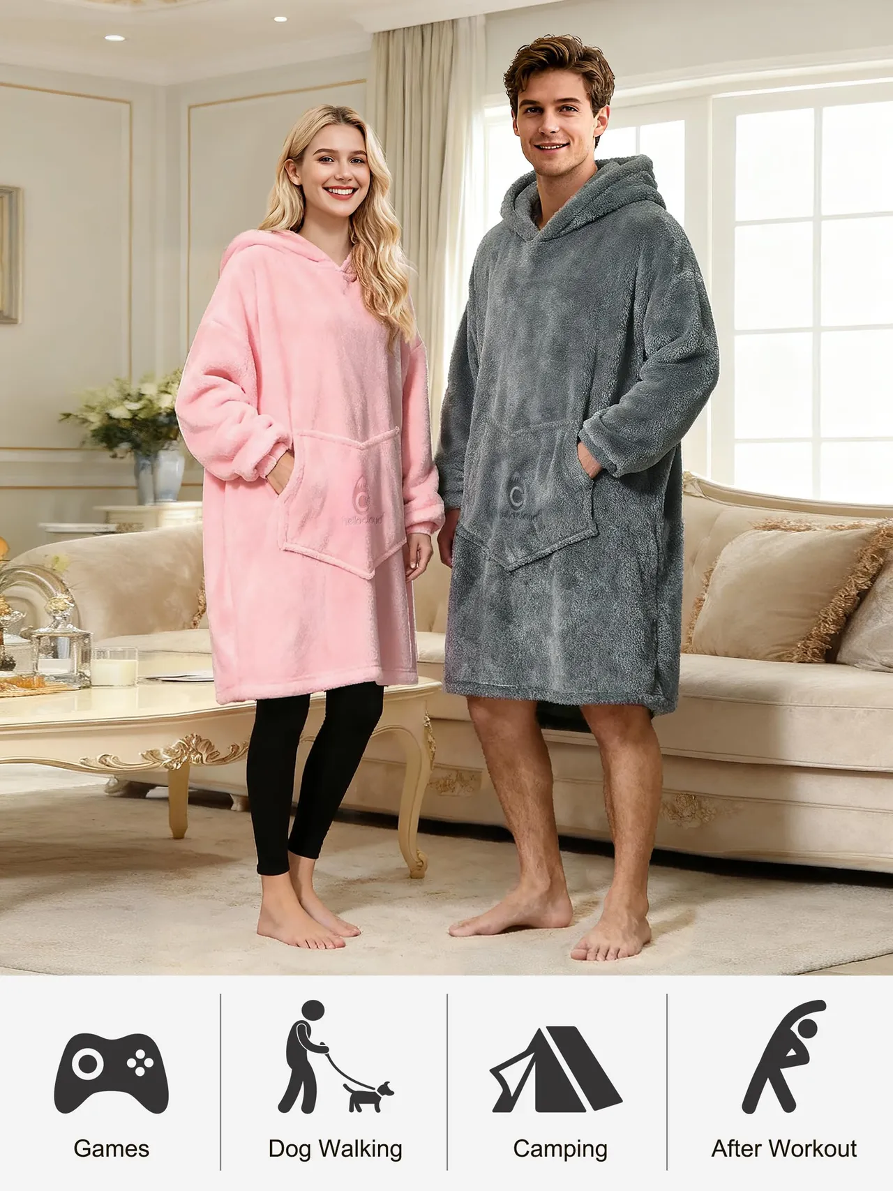 Wearable Hoodie Blanket